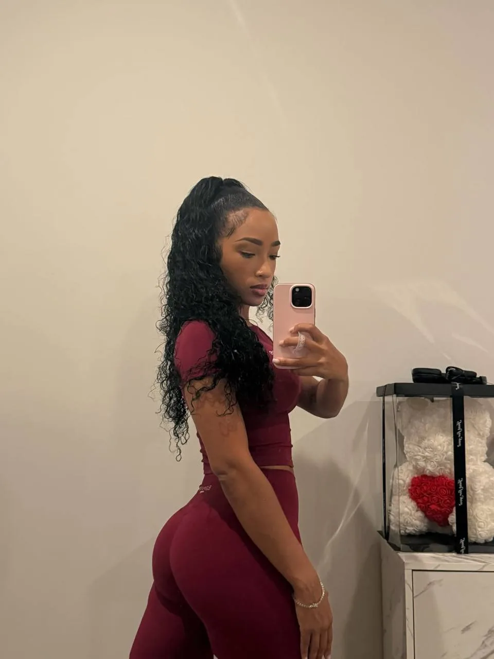 Burgundy Eleven28 long-sleeve set